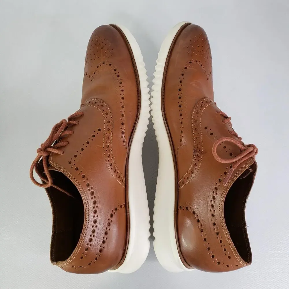Cole Haan Men's Original Grand Wingtip Oxford Brown Shoes C31532 Sz 13